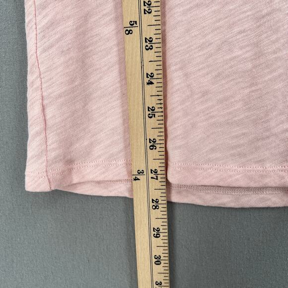 ATM Anthony Thomas Melillo Slub Crewneck Tee Mens Small Pink Short Sleeve Cotton - Picture 13 of 13